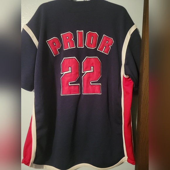 Mens MLB Chicago Cubs Mark Prior Jersey. XL. Navy red white. - Picture 6 of 8